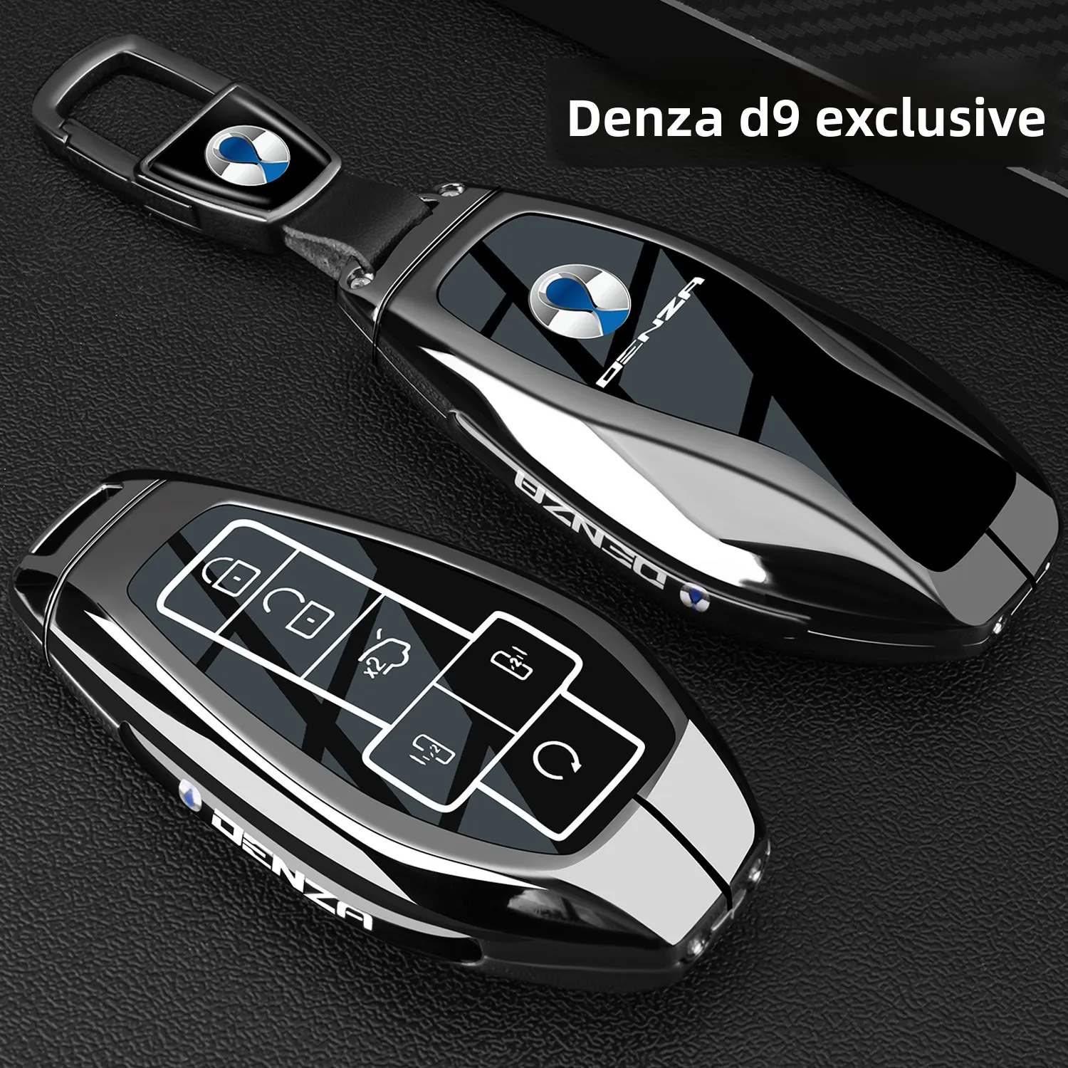 2025 Tengshi D9 Keycase 23-24 Tengshi D9dmi Card EV Special 25 Metal Car Buckle Shell for Men