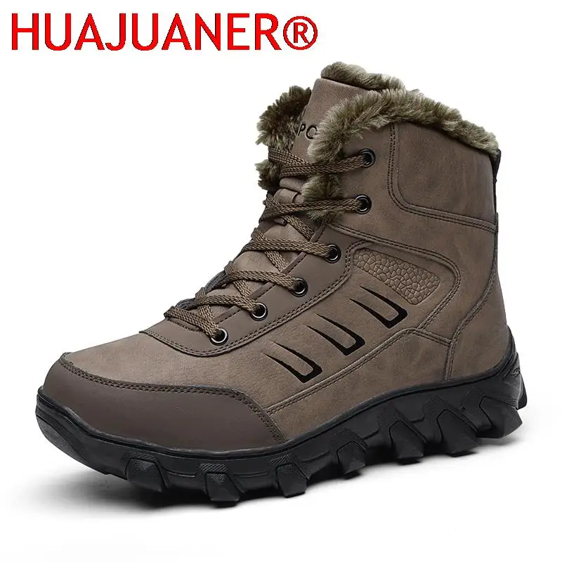 

Men's Boot Combat Mens Ankle Boot Tactical Big Size 39-46 Army Boot Male Shoes Winter Plush Snow Boots Outdoor Shoes