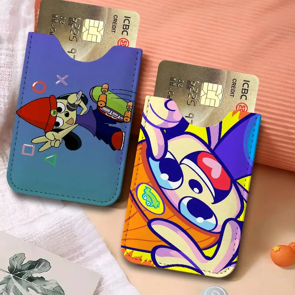 Game Parappa The Rapper New Leather Card Small Retro Cowhide Coin Purse Men/Women Luxury Card Holder