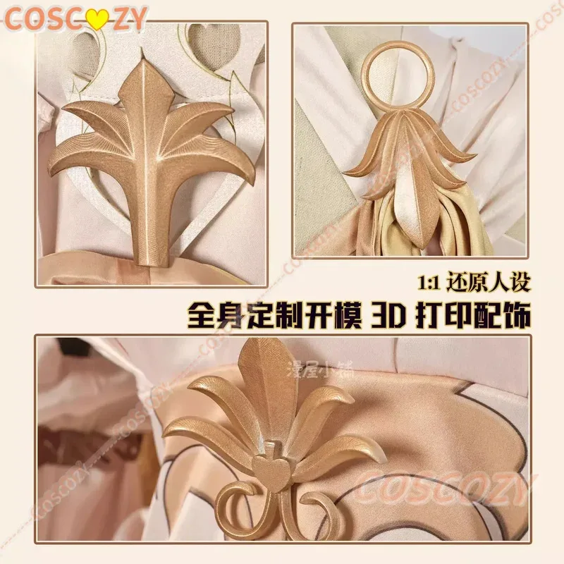 أزياء هوكاي ستار ريل أغلاوا التأثيرية، زي شعر مستعار ذهبي، زي تنكري للنساء والفتيات، مجموعة كاملة من أزياء حفلات الكرنفال