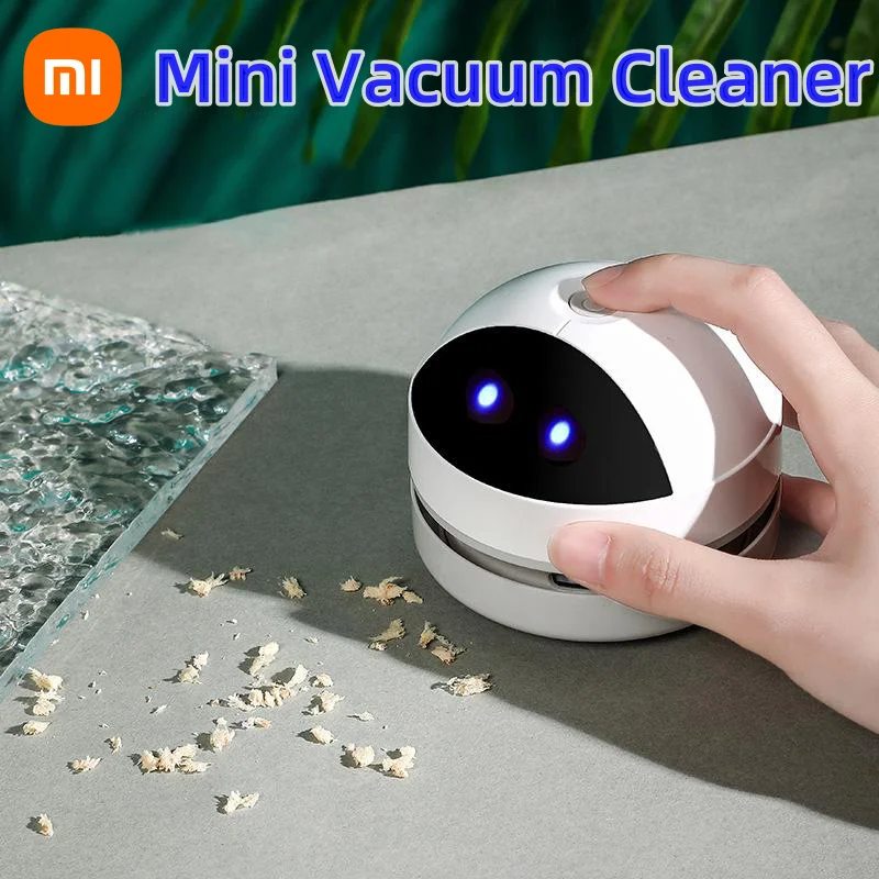 Xiaomi Mini Desktop Vacuum Cleaner Handheld Wireless Cleaner Portable Desktop Sweeper Office Home Cleaning Pencil Eraser Crumbs