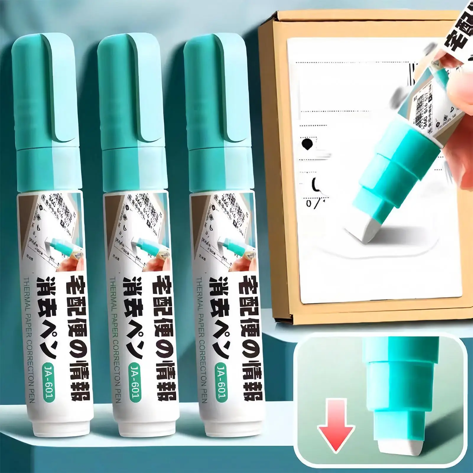 Open Box Portable Durable Thermal Paper Data Identity Protection Privacy ID Information Erasing Tool Thermal Paper Erasing Pen