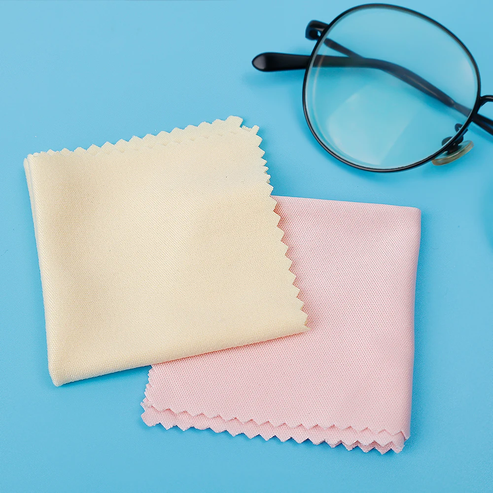 1/100PCS Microfiber Cleaning Cloth High Quality Chamois Glasses Cleaner Eyewear Cloth Len Phone Screen Cleaning Wipes Wholesale