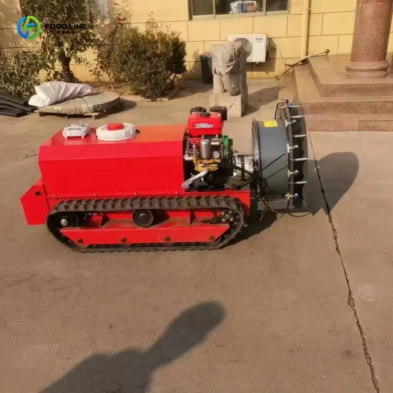 Customized High Quality Remote Control Crawler Orchard Sprayer, Hot Selling Atomizing Boom with Core Pump Components