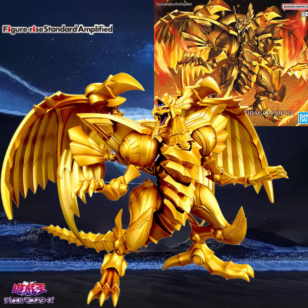 

Bandai Original MODEL KIT Yu-gi-oh! EGYPTIAN GOD-THE WINGED DRAGON OF RA Anime Action Figure Assembly Model Toys Model Gifts