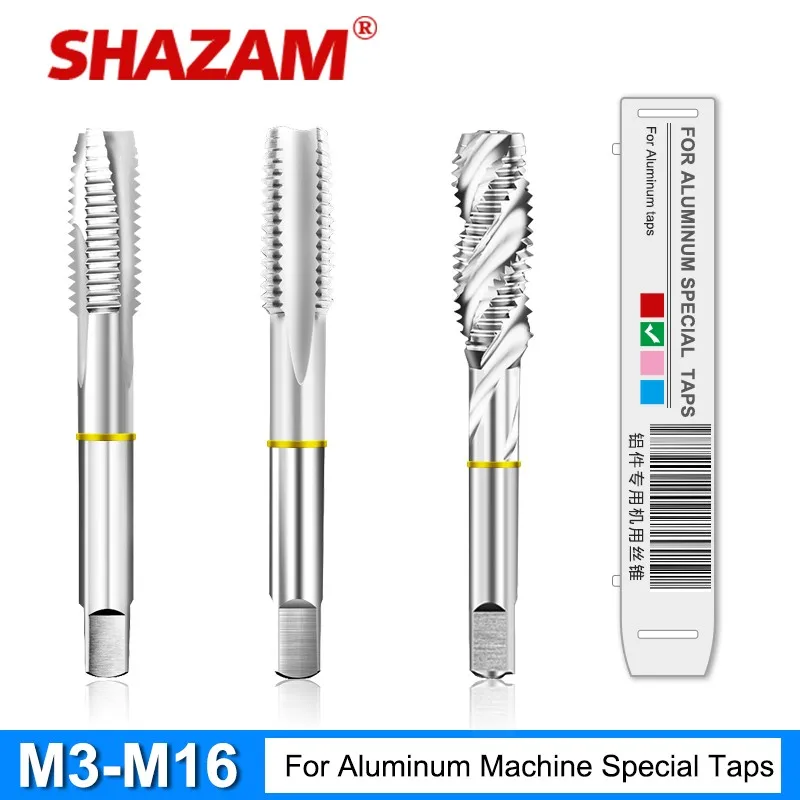 SHAZAM Yellow Circle M35 Cobalt Containing Tap Spiral /Straight Groove/Tip End For Aluminum Machine Tapping Taps M3-M16