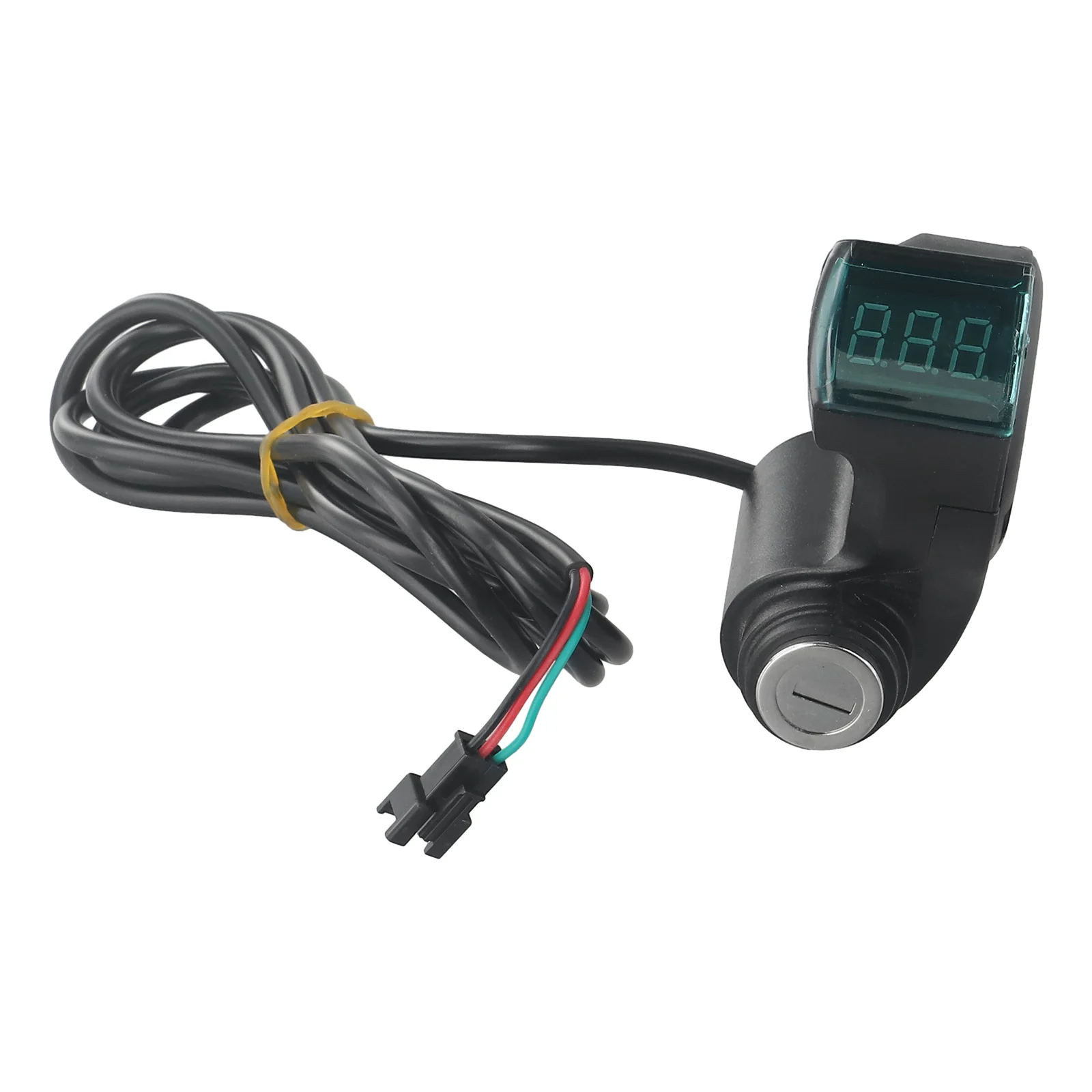 

E-Bike Thumb Throttle With Digital Voltage Display Key Lock 12V-84V Real-Time Battery Level Monitor 22mm Handlebar Fit Bike Part