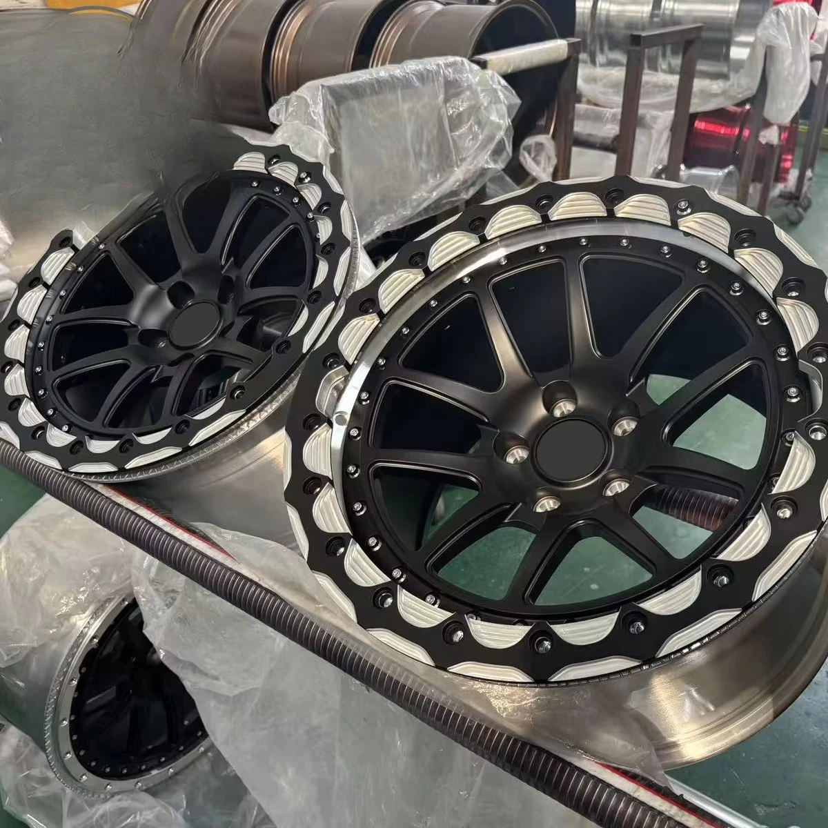 Forged 17-18 inch car rim 5 * 112 5 * 114.3 5 * 120 bead lock wheel