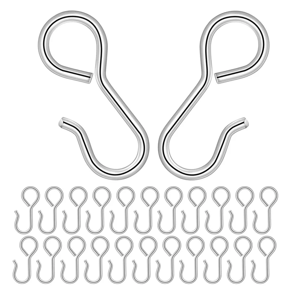 

60Pcs Rust Resistant Iron S-Hooks for Car Seat Covers Cushions Fixing Secure Driving Comfort Easy Install Vehicle Seat Pad Hook