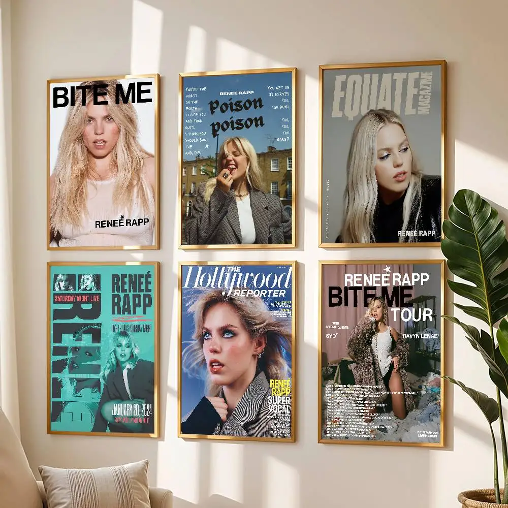 المغني رينيه راب ملصق طباعة لغرفة النوم غرفة المعيشة ديكور المنزل اللوحة جدار الفن HD L