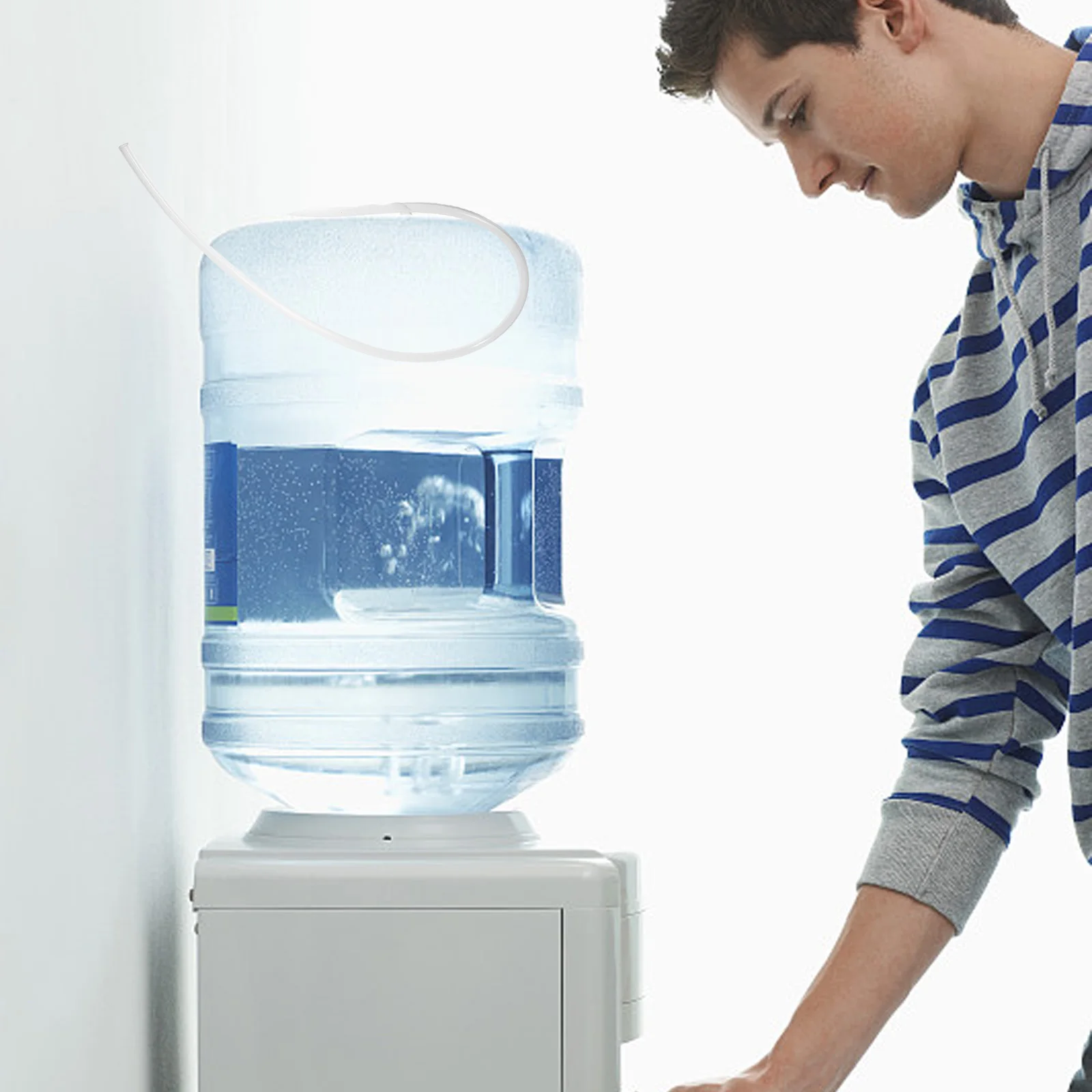 

4Pcs Silicone Tube for Water Bottle Pump Drain Hose Wear Resistant Soft Bendable Automatic Electric Dispenser Hose Replacement