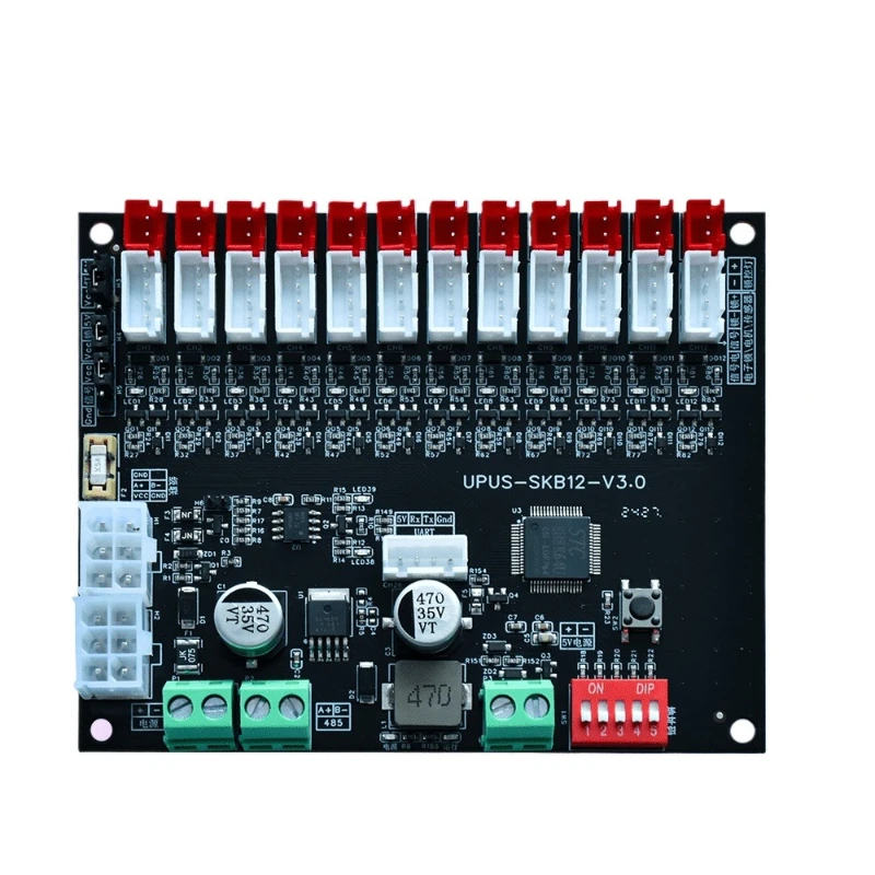 Internet of Things RS485 communication intelligent electromagnetic lock 12-way lock control board, mobile phone storage