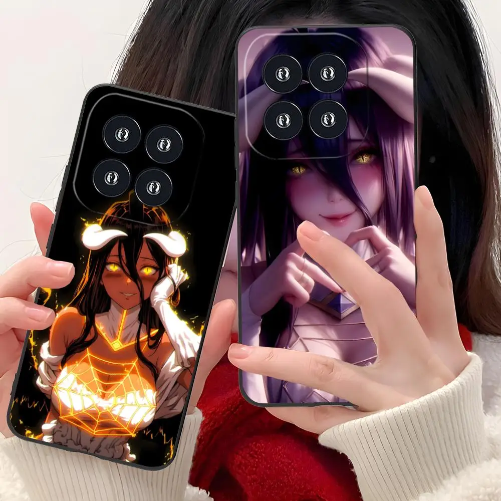 

Overlord Albedo Matte TPU Mobile Phone Case for Xiaomi 15 14 13 12 Mi 11 T Ultra Lite Pro S X 5G Colorful Printing Cover