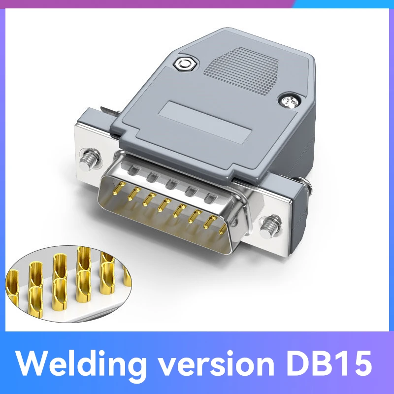 D-SUB 15 Pin Connector COM Interface DB15 Welding Plug Male Female 2-row Parallel Port Connector RS 232 Serial Port Connectors