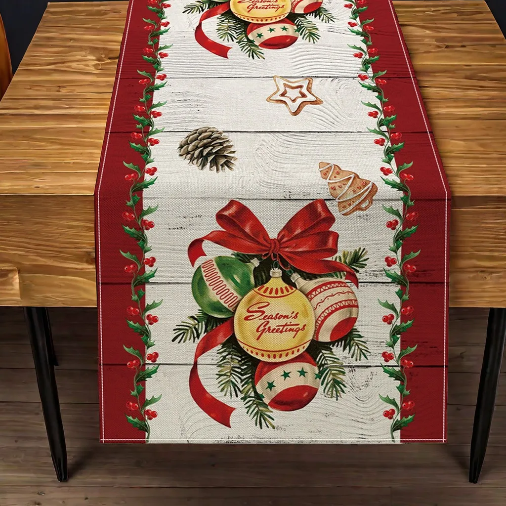 

Christmas Style Table Cloth Snowman Decorations New Year Festival Suitable for Home Indoor and Outdoor Decoration