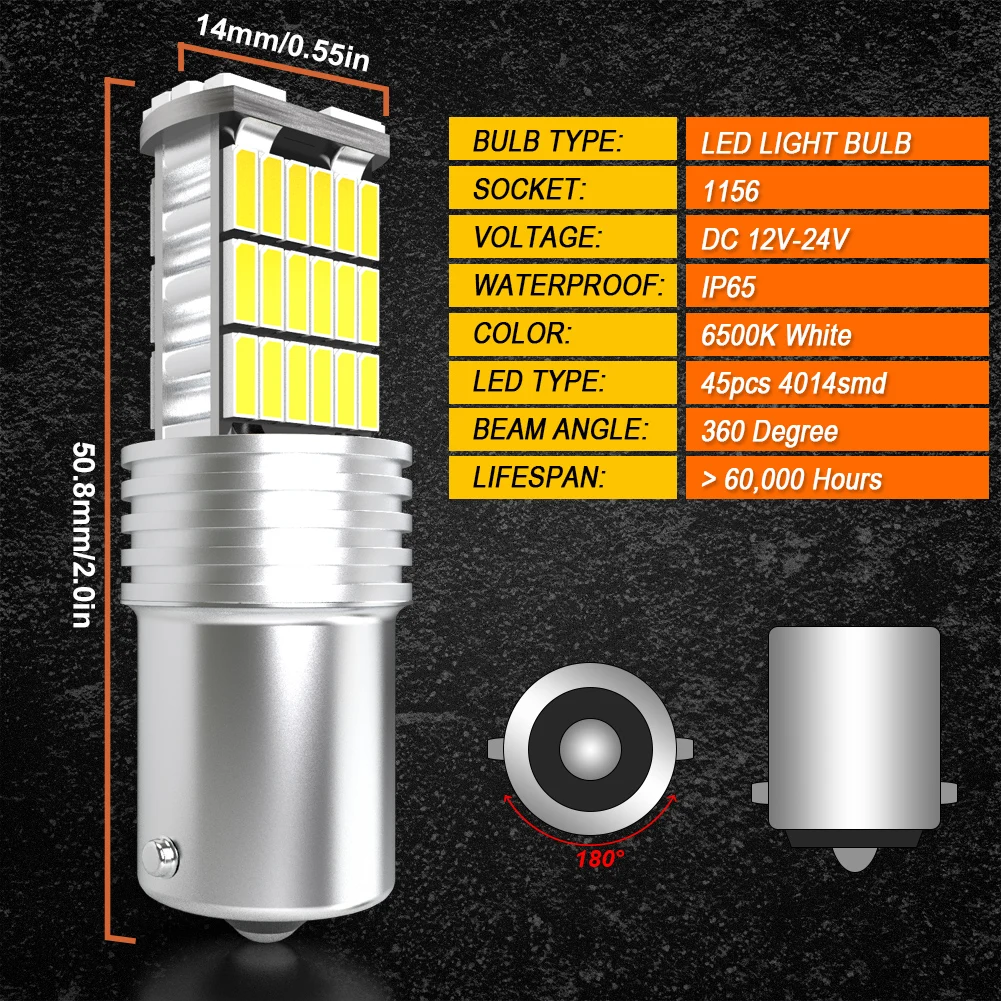 لمبة ليد خالية من الأخطاء ، إضاءة معكوسة ، P21W ، BA15S ، ، S25 ، من 12 فولت ، سكودا ، A6 ، A3 ، 8 فولت ، فولكس فاجن ، بي ام دبليو ، رينو ، 2 IVR