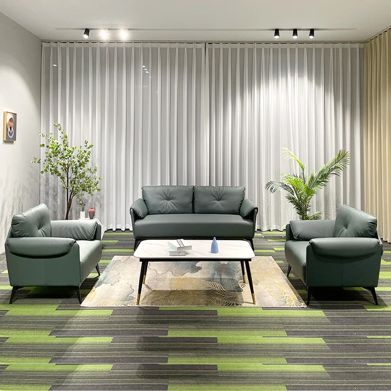Modern Reception Office Sofa Set  Luxurious Leather Executive Sofa for Manager Office