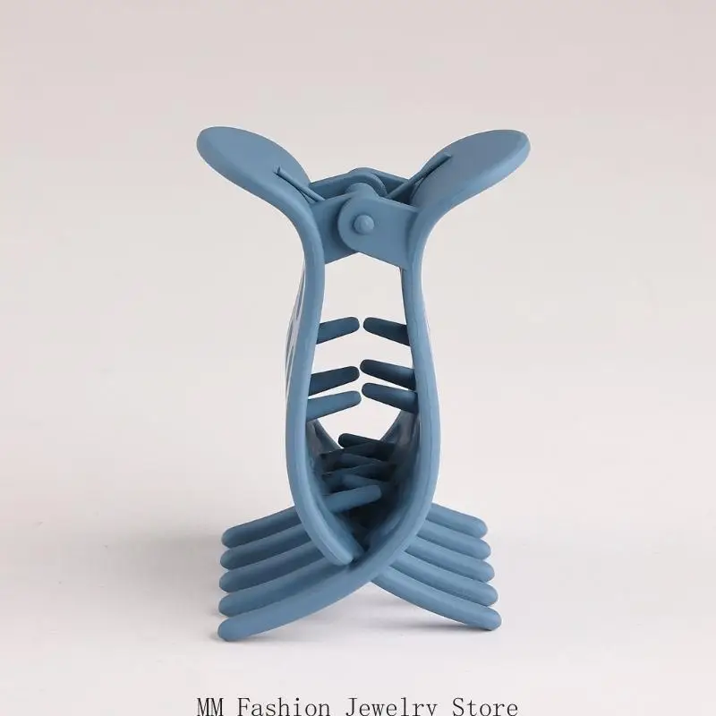 D0UB 7PCS 헤어 클립 클로 세트 Volumizing Curls 주름 없음 수지 헤어 액세서리