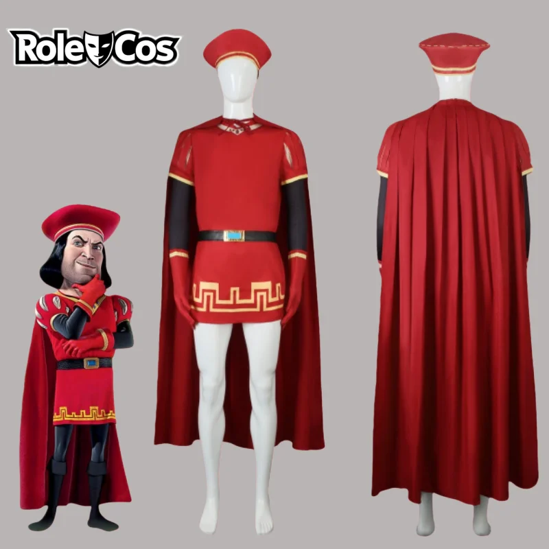 

Cosplay Costume Lord Farquaad Shrek Carnival Uniform Anime Halloween Role playing holiday party Costumes Women Game suits anime