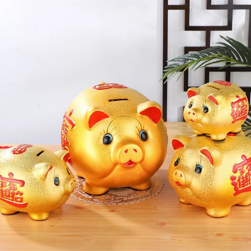 

Ceramic Wedding Money Box Storage Hidden Safe Ceramic Cute Ornament Pig Piggy Bank Toy Papper Money Gift Spaarpot Home Decor 6
