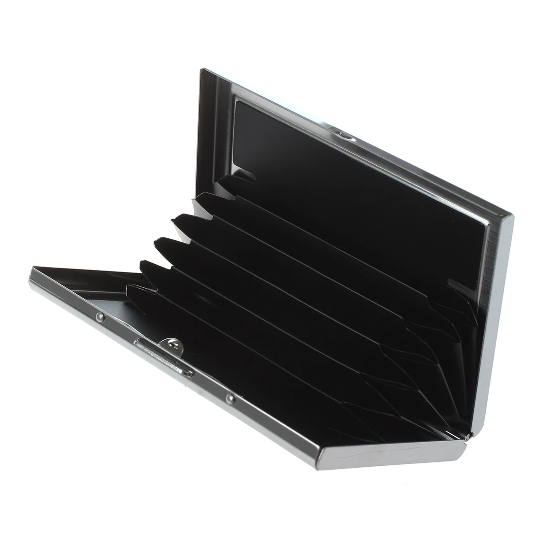 ABQR Waterproof Stainless steel Business ID Credit Card Wallet Holder Case Box PurseColor:White