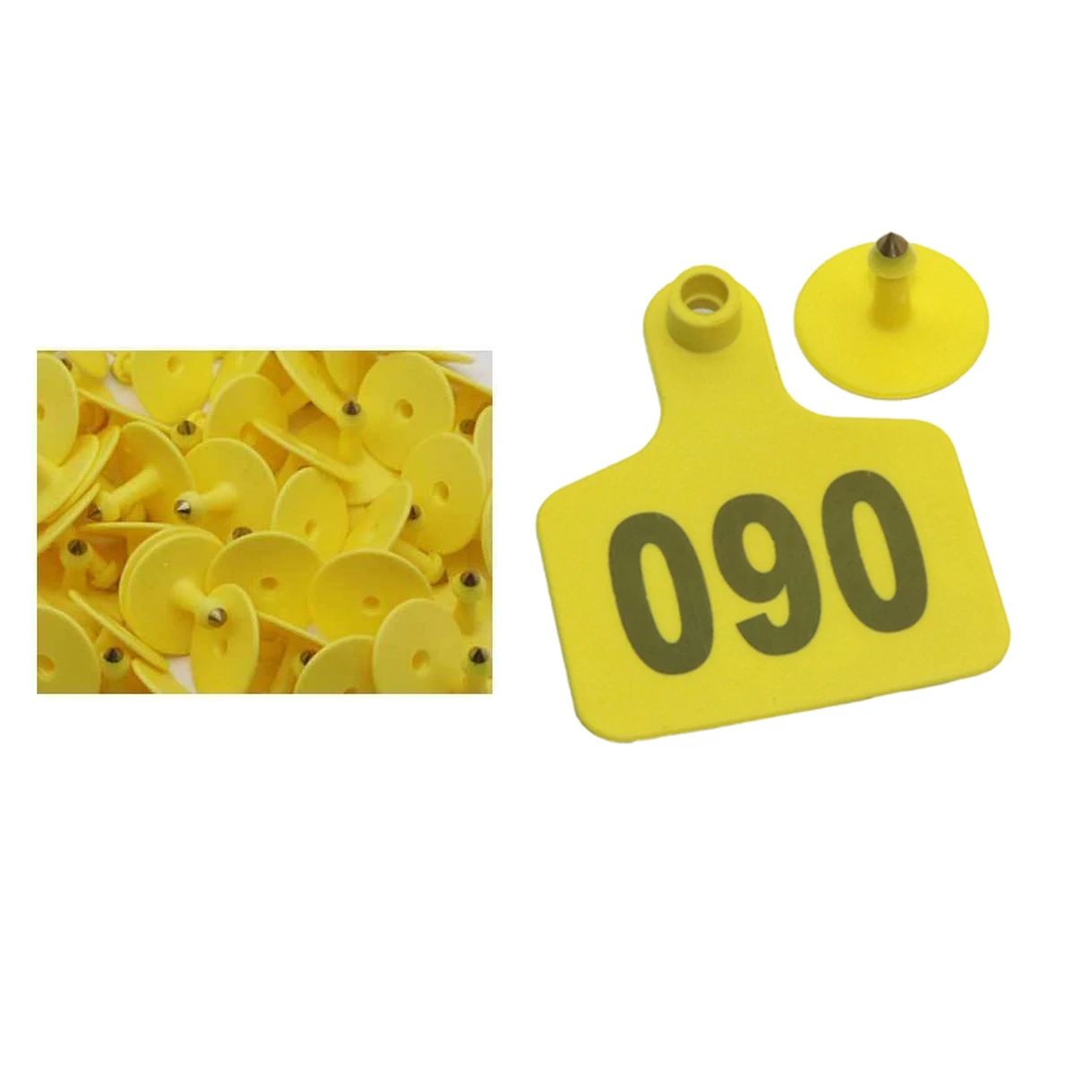 Sheep ear tag Signs with the word ear Laser Farm Animal Livestock Digital Identification Card Feeding Device Livestock Ear tag