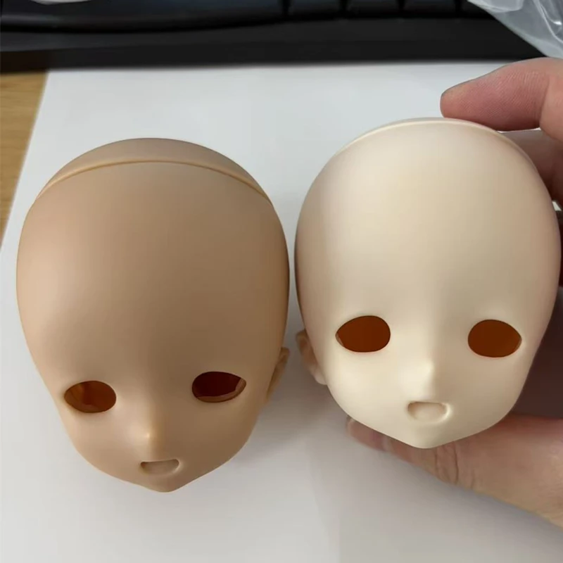 2.0 Original 1/4 Imomodoll Amber Doll's Head Soft PVC Material White/Tan Skin Body Girl Diy Dress Up Toy Gifts