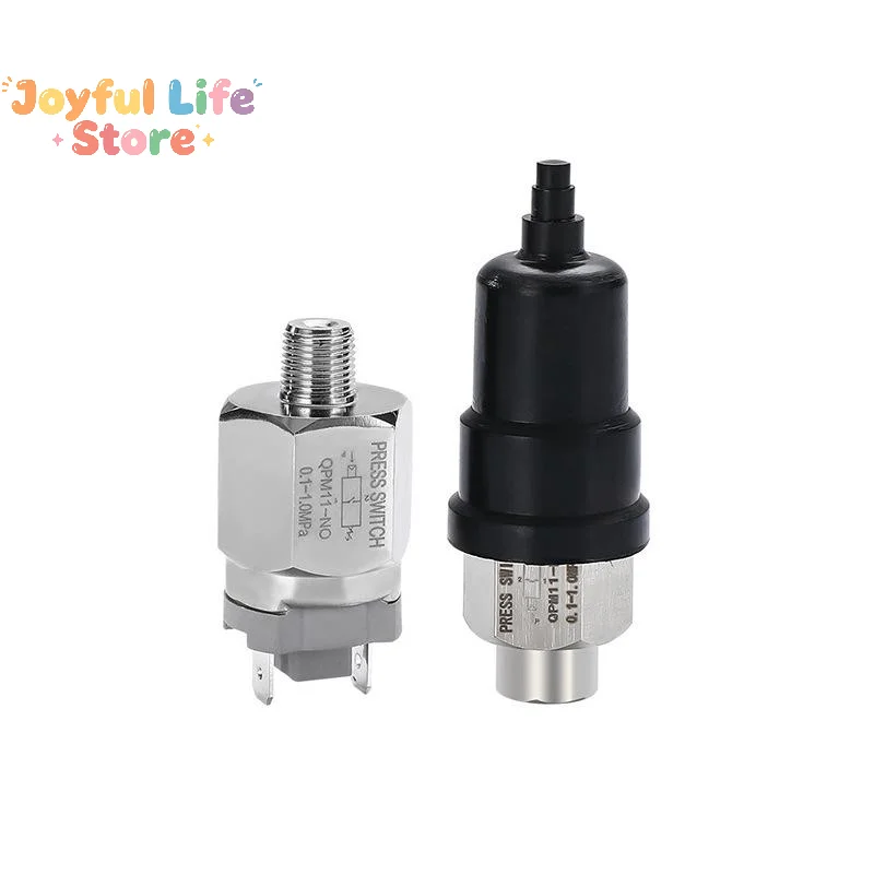 1Pcs G1/8 G1/4 Automatic Controller QPM11 NO NC Adjustable Air Pressure Switch 0.1-1Mpa Hydraulic Diaphragm
