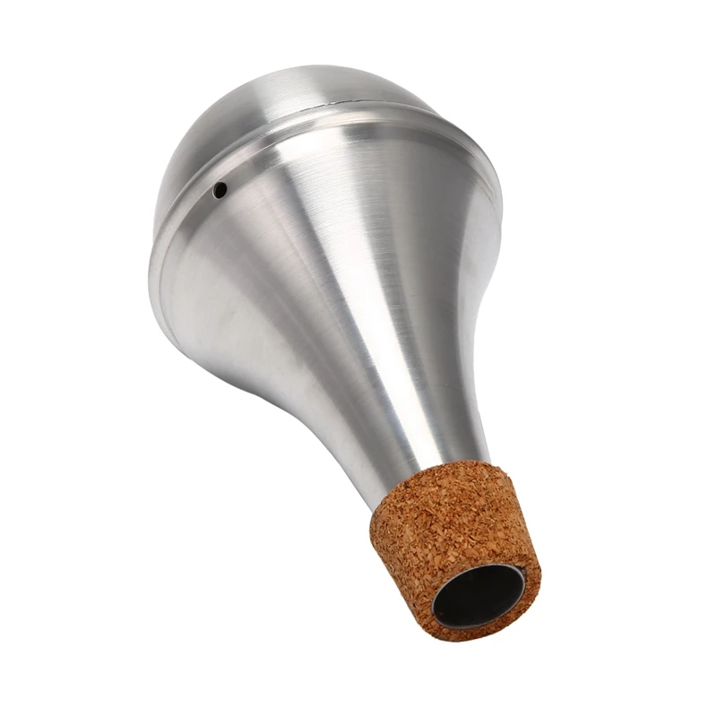 Trumpet Whisper Mute, Lightweight Aluminum Alloy Practice Silencer Musical Instrument Part Accessory