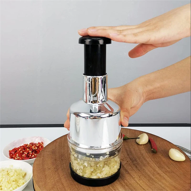 Multifunction Crusher Garlic Press Machine Garlic Crusher Garlic Chopper Garlic Squeezer for Hotel Kitchen Restaurant Onion