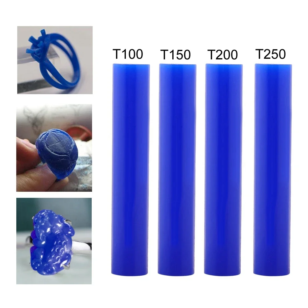 Yasumai Carving Wax Ring Tube Green Blue Round Tubes Wax With Hole For Ring,Hard Modeling Wax For Jewelry Casting Mold Kit