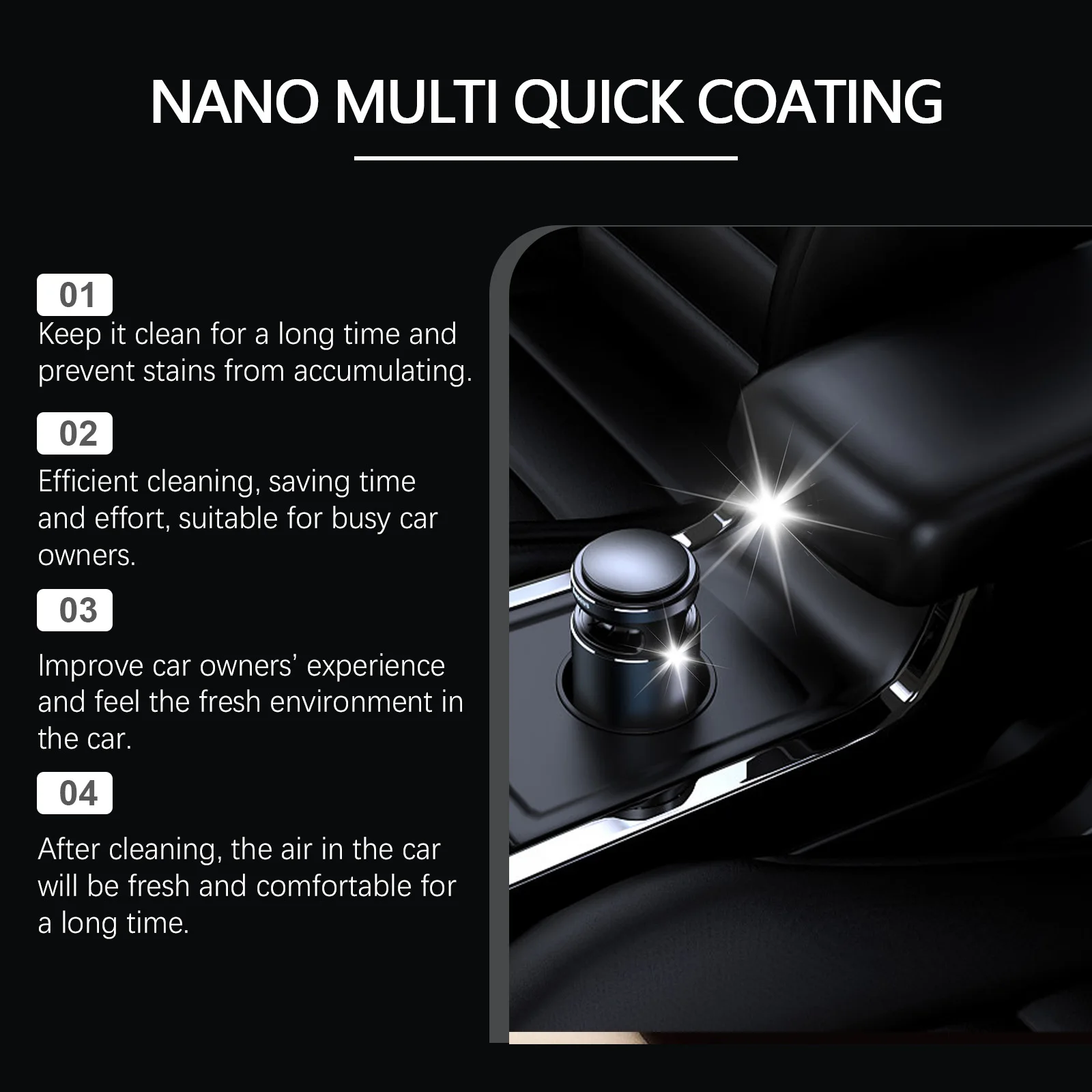 100ml 자동차 내부 클리너 자동차 대시보드 가죽 시트 복원 코팅 자동차 광택 및 수리 코팅 리노베이터