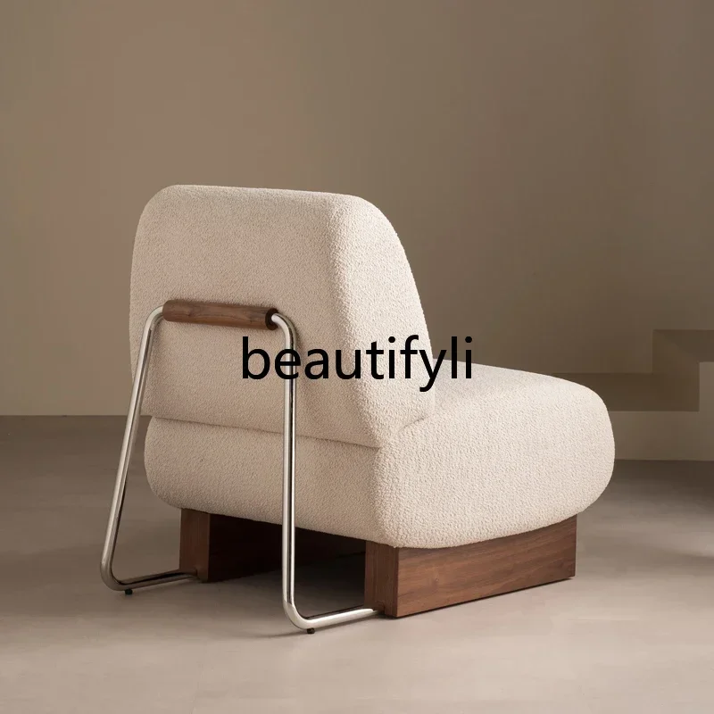 

French retro medieval leisure chair single sofa chair, living room single chair