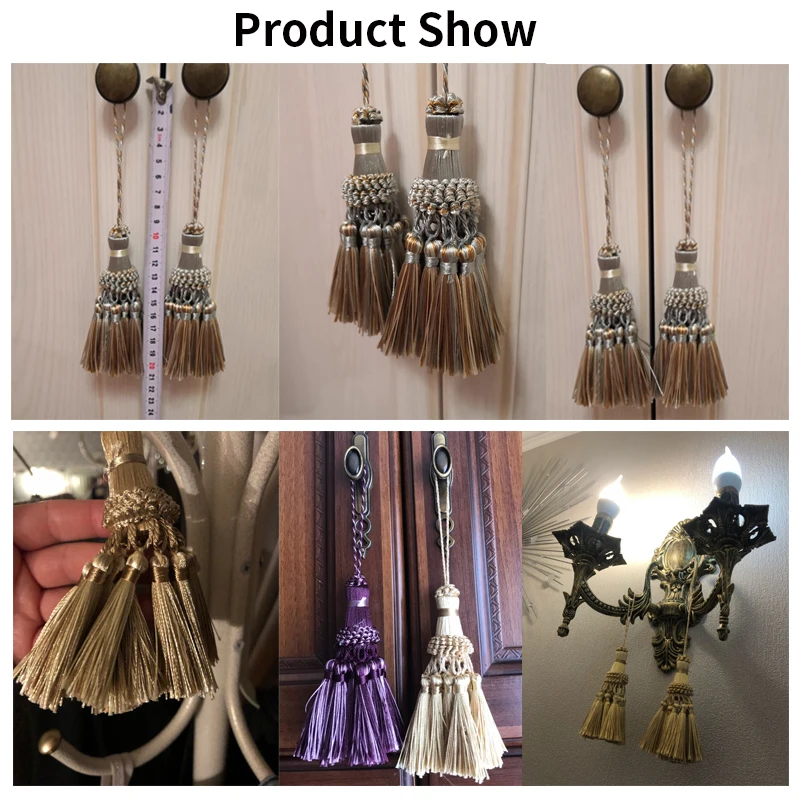 2Pcs Tassels For Keychains Small Tassel Fringe Trim Decoration Hanging Pendant DIY Room Accessories Jewelry Accessories