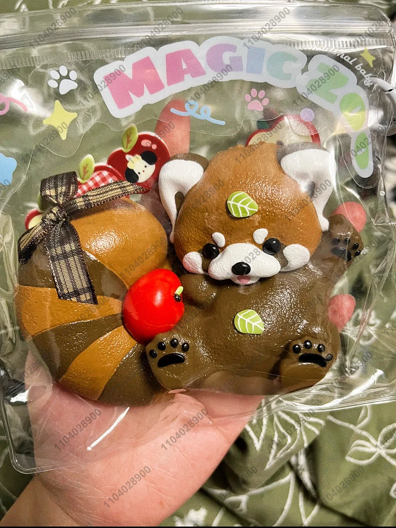 Raccoon Taba Squishy Hand-painted Silicone Cute Little Bear Raccoon Animal Squeeze Toy Mochi Toy Relieve Stress Hand Relax Toy