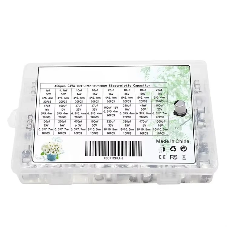 400pcs-lot-1uf-1000uf-24-values-assorted-kit-electrolytic-capacitor-smd-aluminum-electrolytic-capacitor