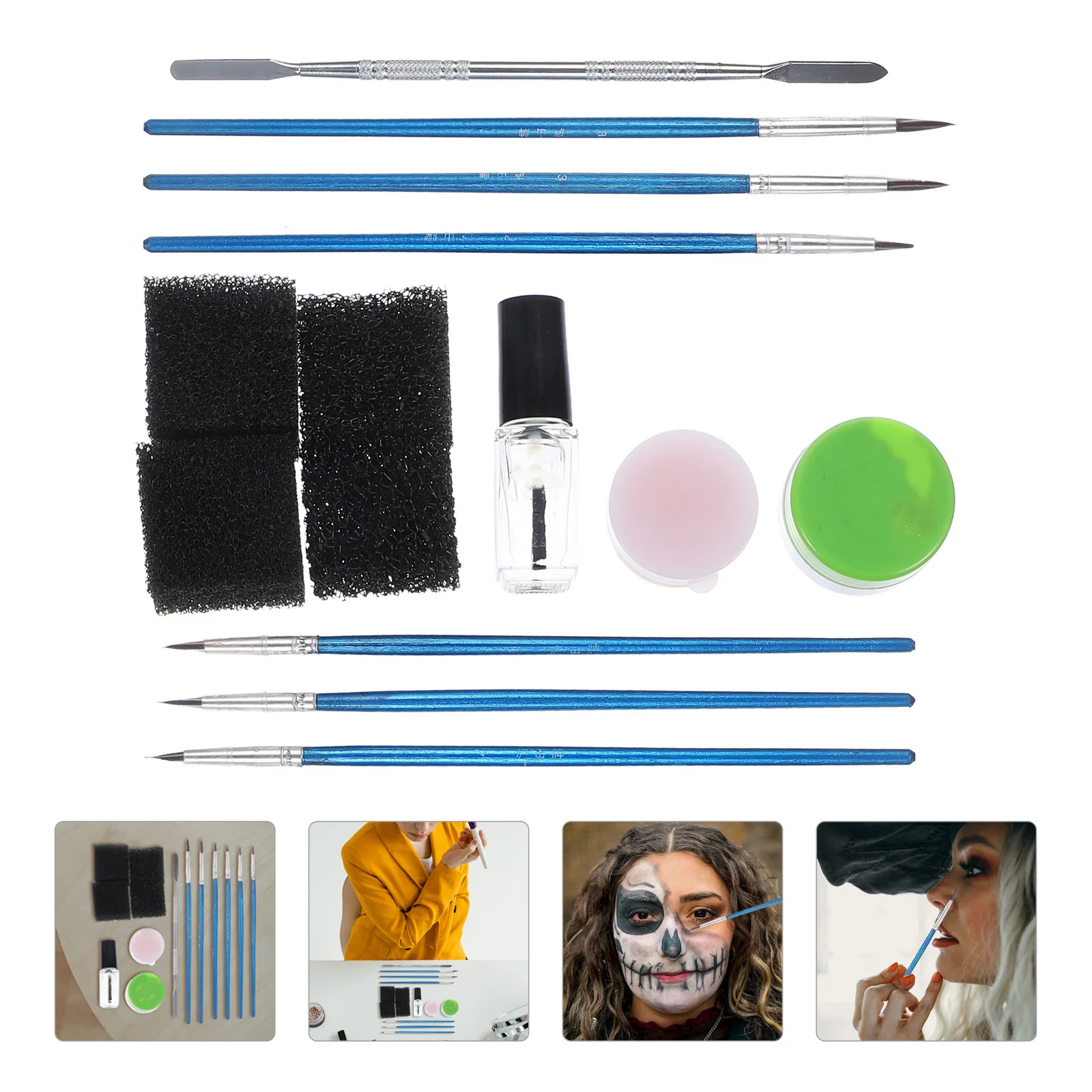 

10 Pcs Halloween Tools Skin Wax Special Effects Makeup Wound Cream Scars