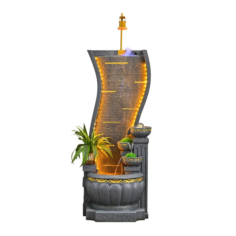 

European Fountain Indoor FountainAquarium Ground Indoor FountainHumidifying Home Decor Фигурки В Миниатюрах ZY50XBJ