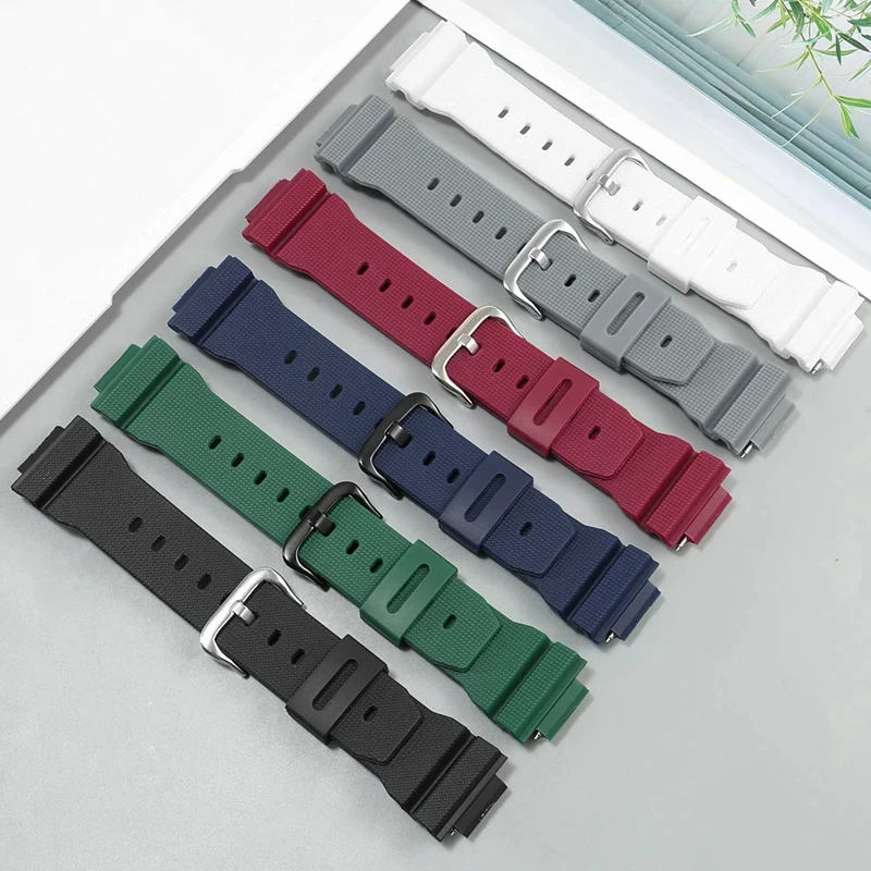 PEIYI Resin Rubber Watchband Men 26.16mm For Casio G-Shock Band GM-2100 / GA-5600 Series Silicone Wristband