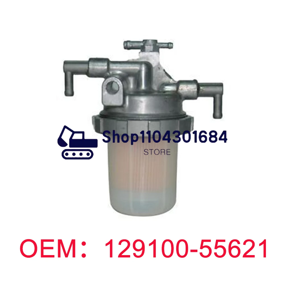 129100-55621 4 Tubes Oil Water Separator Assembly for Yanmar 94/88 Komatsu PC56-7 Excavator 4D84 Fuel Filter Assembly