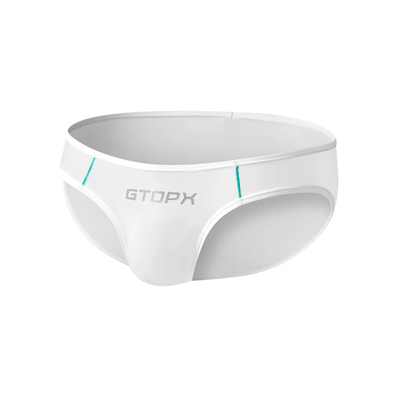 GTOPX solid color ice silk boys summer thin briefs, a pair of low-rise underwear GT463