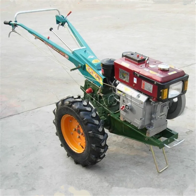 SYNBON 13-15hp Diesel Power Tiller with Plough Walk-behind Walking Tractors