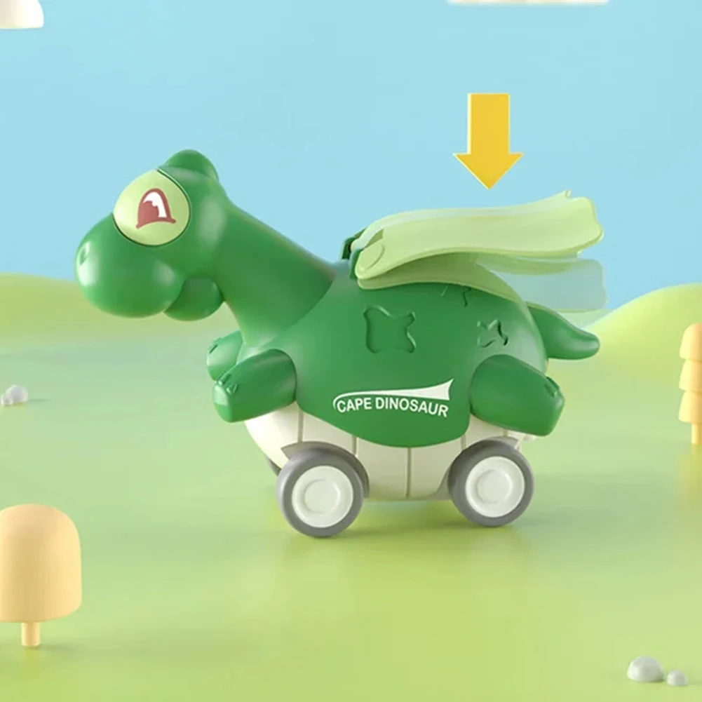 Dinosaur Car Toy With Cute Cloak Durable Insteresting Game Playthings Gift For Children's Day