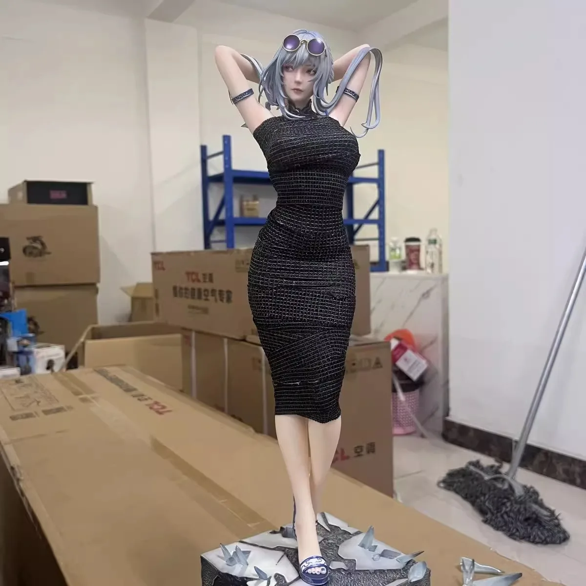 45 センチメートル Honkai: スターレールフィギュア Jingliu アニメフィギュア水着置物像モデル人形グッズデスクデコラおもちゃ人形ギフト