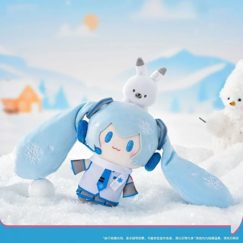 Kreskówkowa Snow Miku Pluszowa Lalka Zawieszka Opakowanie Ozdoba Miękka Bawełniana Lalka Dwuwymiarowa Pluszowa Lalka Prezent Świąteczny dla Przyjaciela