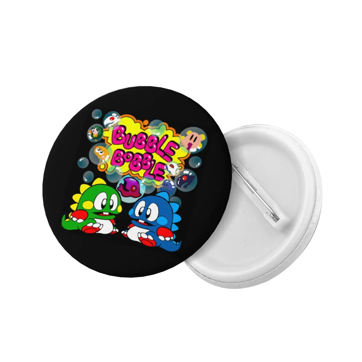 Puzzle Game Bubbles Bobble Soft Button Pin Custom Novelty Pinback Badge Brooch Girlfriend Gift