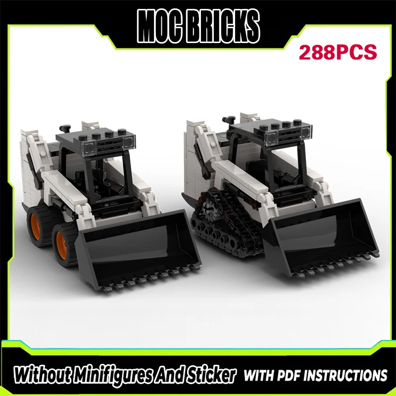 

Набор строительных блоков MOC: Модель городского автомобиля, мини-погрузчик, модульная технология, подарки, праздничный набор для сборки, детские игрушки