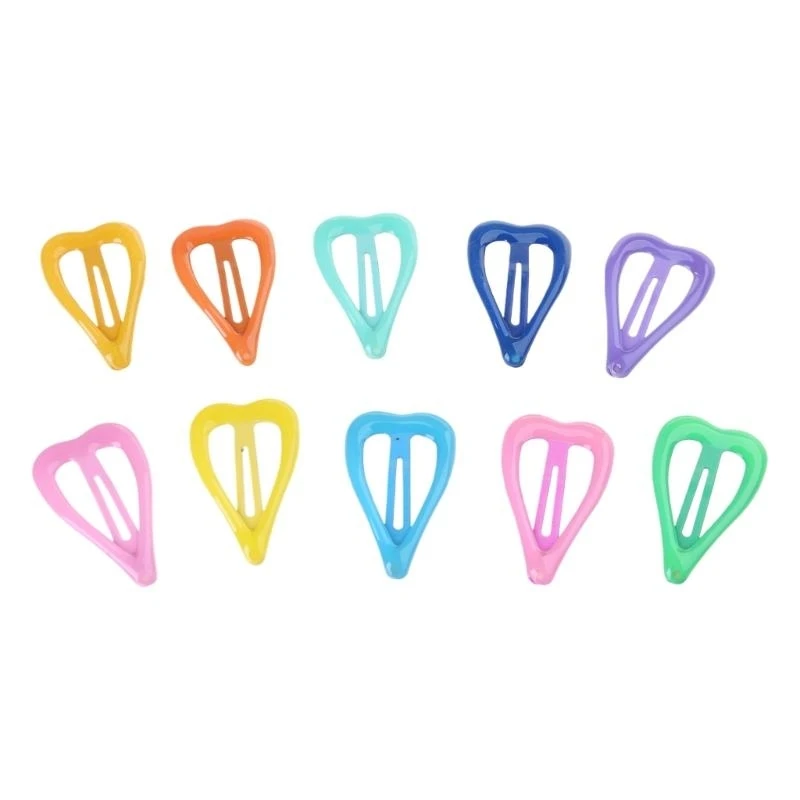 

Girls Hair Clips Noctilucent Metal Hair Clip Star Heart Hair Barrettes Gift G2TD