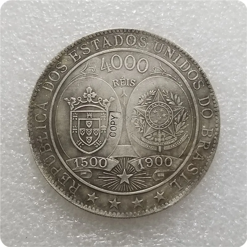 1900 Brazil 4000 Reis  COPY