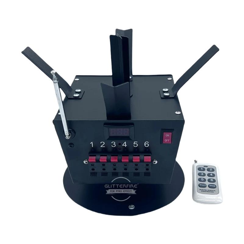 Stage Cold Fountain Wedding Remote Control 360 Degree Rotating Stage Effect Machine